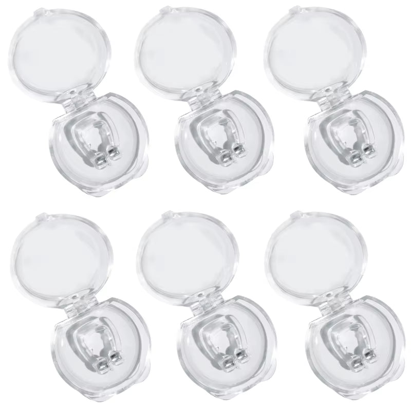 Anti Snoring Device Silicone Nose Clip Magnetic Sleep Tray Sleeping Aid Improve Sleeping Easy Breathe Apnea Guard Night Devices
