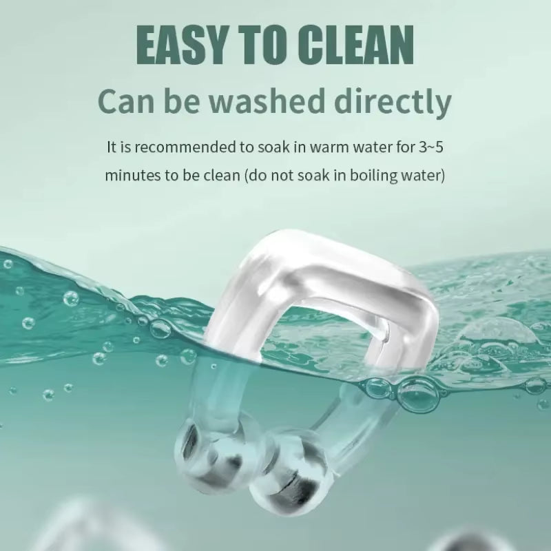 Anti Snoring Device Silicone Nose Clip Magnetic Sleep Tray Sleeping Aid Improve Sleeping Easy Breathe Apnea Guard Night Devices